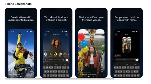 OpenAI、「Sora 2」モデルと新SNSアプリ「Sora」を発表：物理法則を理解し音声も生成、動画への“カメオ出演”も可能に