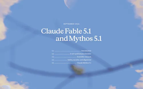 キャッシュは75%安く、出力は据え置き、新たに登場したClaude Fable 5.1をGPT-5.6と比較する