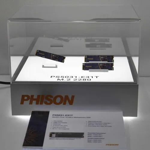 Phisonの新型SSDコントローラー「PS5031-E31T」はヒートシンクレスで低価格なPCIe 5.0 SSDを実現する