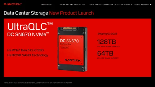 SanDiskが新SSDコントローラ「Stargate」を発表、2027年に512TB SSD実現へ