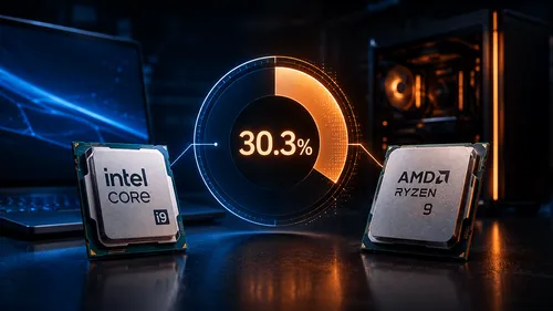 AMDのx86クライアントCPU出荷シェアが初の30%超、台数と単価に表れたIntelとの差