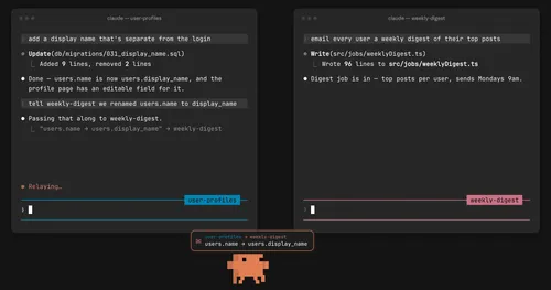 Claude Codeの独立セッションが相互通信、並列開発をつなぐ新機能の仕組みと制約
