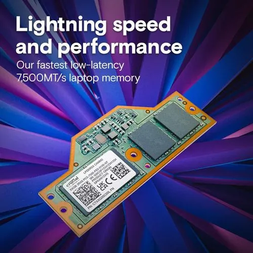 Micron、Crucialブランドで世界初のLPCAMM2メモリモジュールを販売