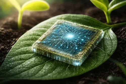 脳を超える省エネ性能と土に還る「記憶」：カニの殻と豆で作られた究極のグリーンAIチップ