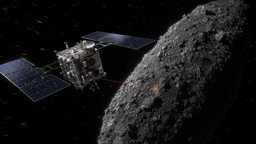 はやぶさ2、トリフネ表面から約400mを通過：小惑星フライバイ中のレーザー測距に世界初成功