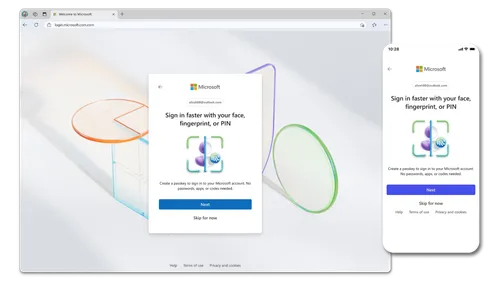 Microsoft、新規アカウントで「パスワードレス」を標準設定へ：パスキー時代が本格到来か