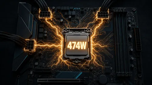 Intel Nova Lake-S 52コアCPUは最大474WのPL2を持つ可能性。デュアルタイル設計がデスクトップCPUの消費電力を塗り替えるか