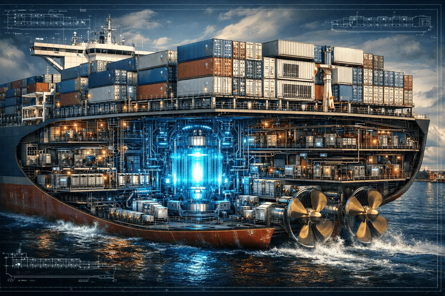 HD HyundaiとABS、世界初の16,000TEU級原子力コンテナ船に関する共同開発に着手