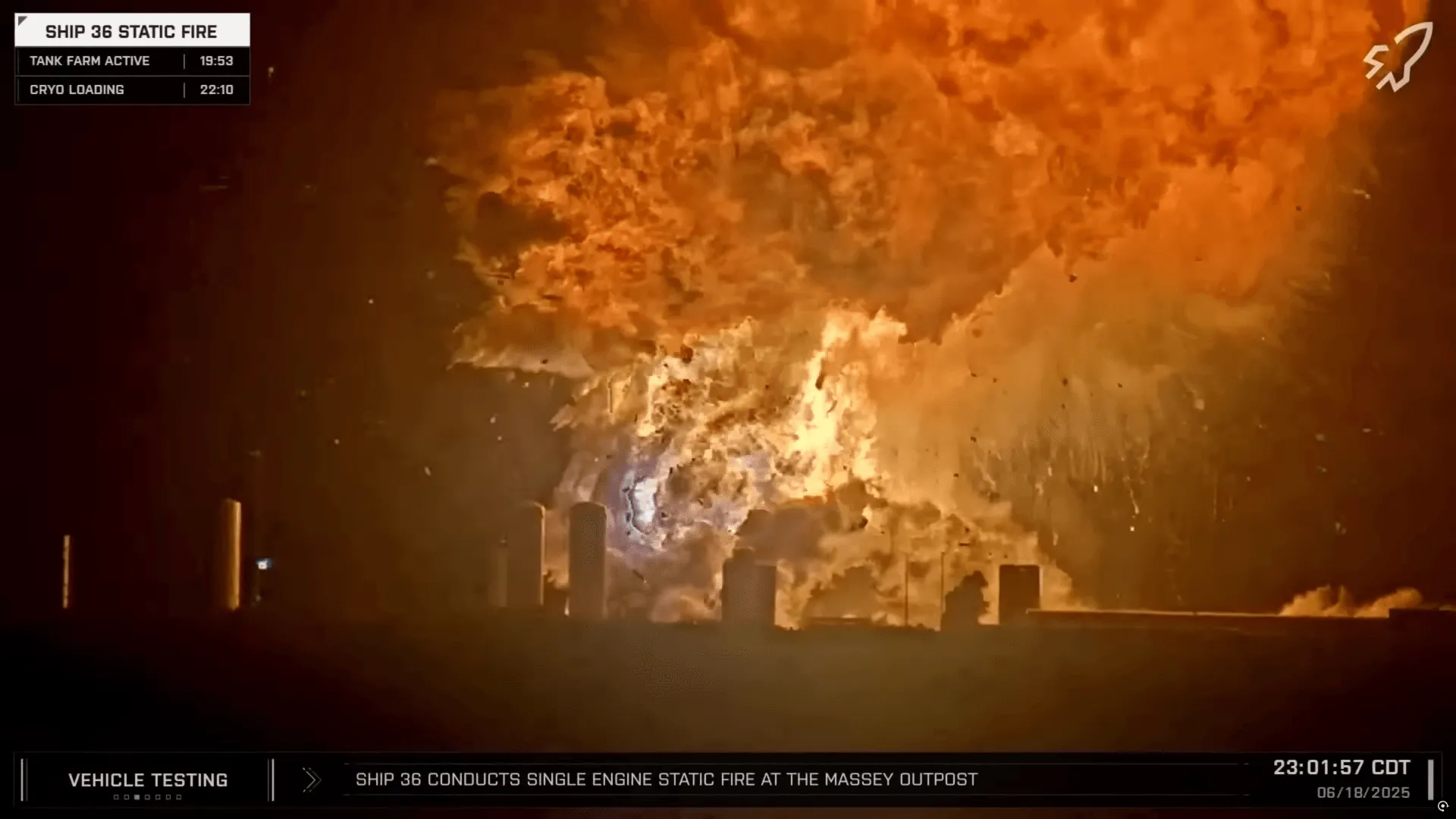 Starshipが検査中に大爆発： SpaceXを襲う「2025年の悪夢」と深刻な影響