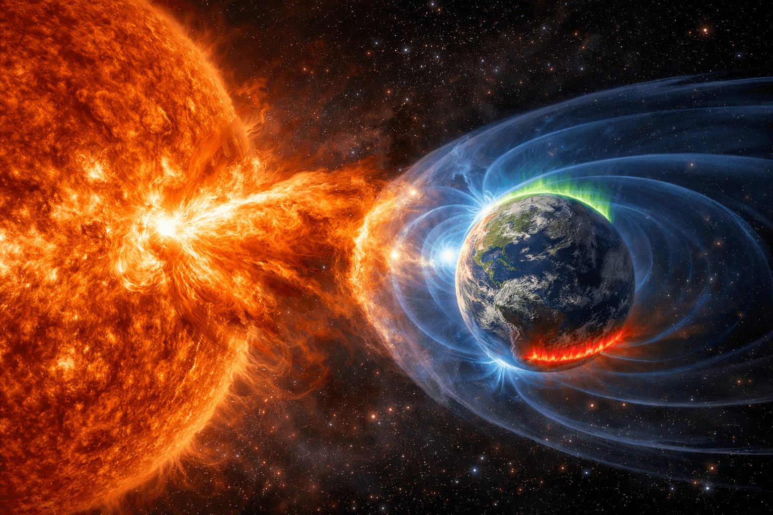 ラブラドライト 宇宙に浮かぶオーロラのような美しさ月と太陽の象徴シラー入‼️大特価 太陽から近年稀に見るXクラスのフレアが放出：低緯度オーロラが観測