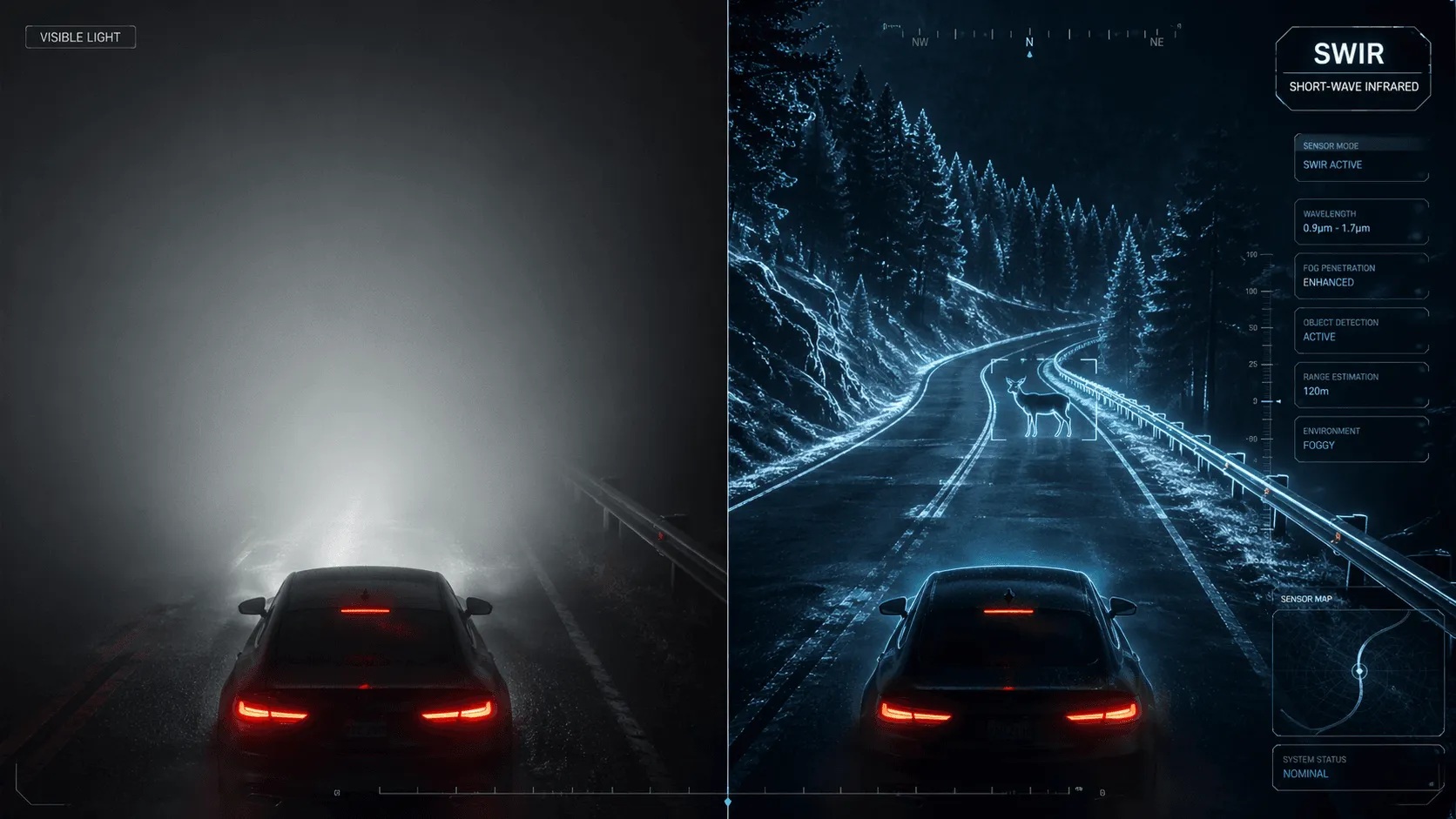 「霧を透視するAIの眼」の量産へ。0次元と2次元の境界で光を増幅する次世代SWIRセンサー