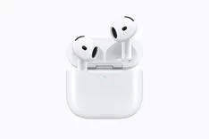 充電ケースに入った白いAirPodsの画像