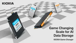 GPUのメモリ不足をSSDが救う？キオクシアが従来比2倍超の超高速ストレージを披露へ