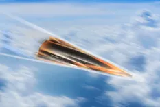 超音速機が雲の上を飛行