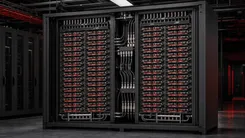 サーバーラックに搭載された多数のコンピューター