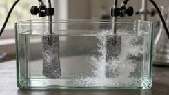 電解槽で発生する泡