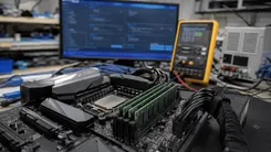 コンピューター部品と測定器