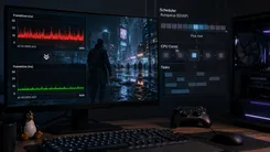 PCゲームのパフォーマンス監視画面
