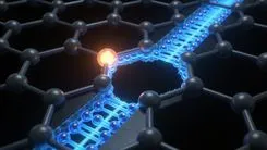 グラフェン上の発光と電子の流れ