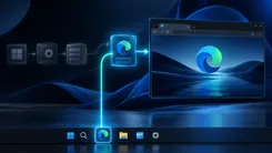 Microsoft Edgeのアイコンがタスクバーから起動し