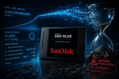 SSDの耐久性と時間経過のイメージ