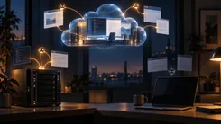 クラウドと連携するローカルサーバーとノートPC