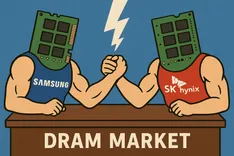 Samsung、DRAM市場でSK hynixに首位明け渡す： HBM戦略の明暗が分ける未来とは？