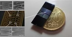 マイクロチップとユーロ硬貨