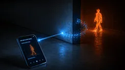 スマホがレーザーで壁向こうの人を可視化。