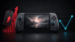ゲーム機の価格上昇と下降を示すグラフ