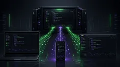 サーバーとデバイス間のデータフロー