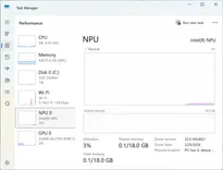 Microsoft、Windows 11のタスクマネージャーがNPU負荷をプロセス別に示す新機能