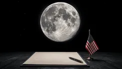 トランプ氏が月は米国のものとする画像を投稿、宇宙条約で異なる月面の領有と資源利用の扱い