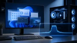 PCとグラフの画像