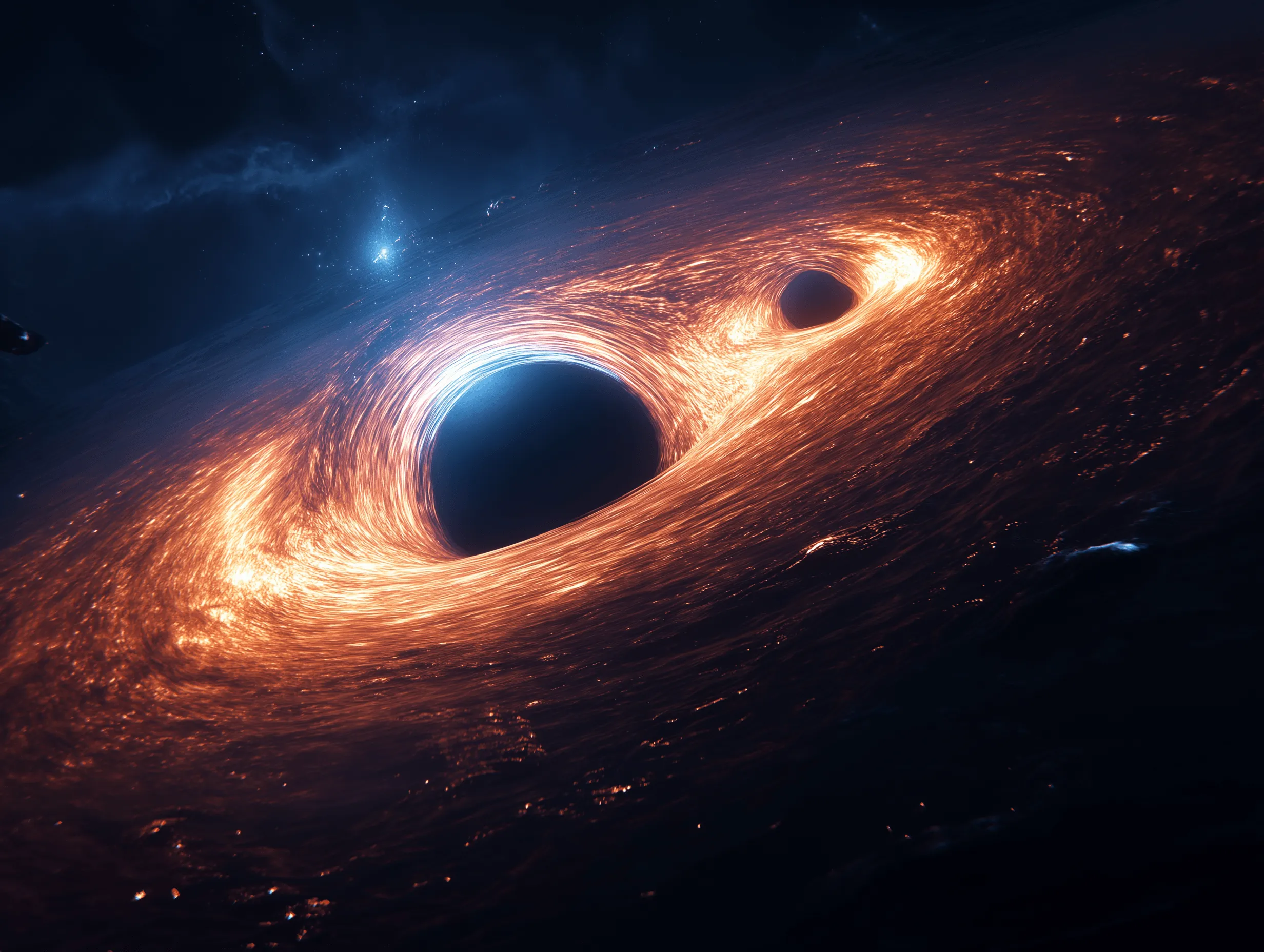 50億光年の彼方で舞う双子の怪物、史上初、ブラックホール連星の撮影に成功