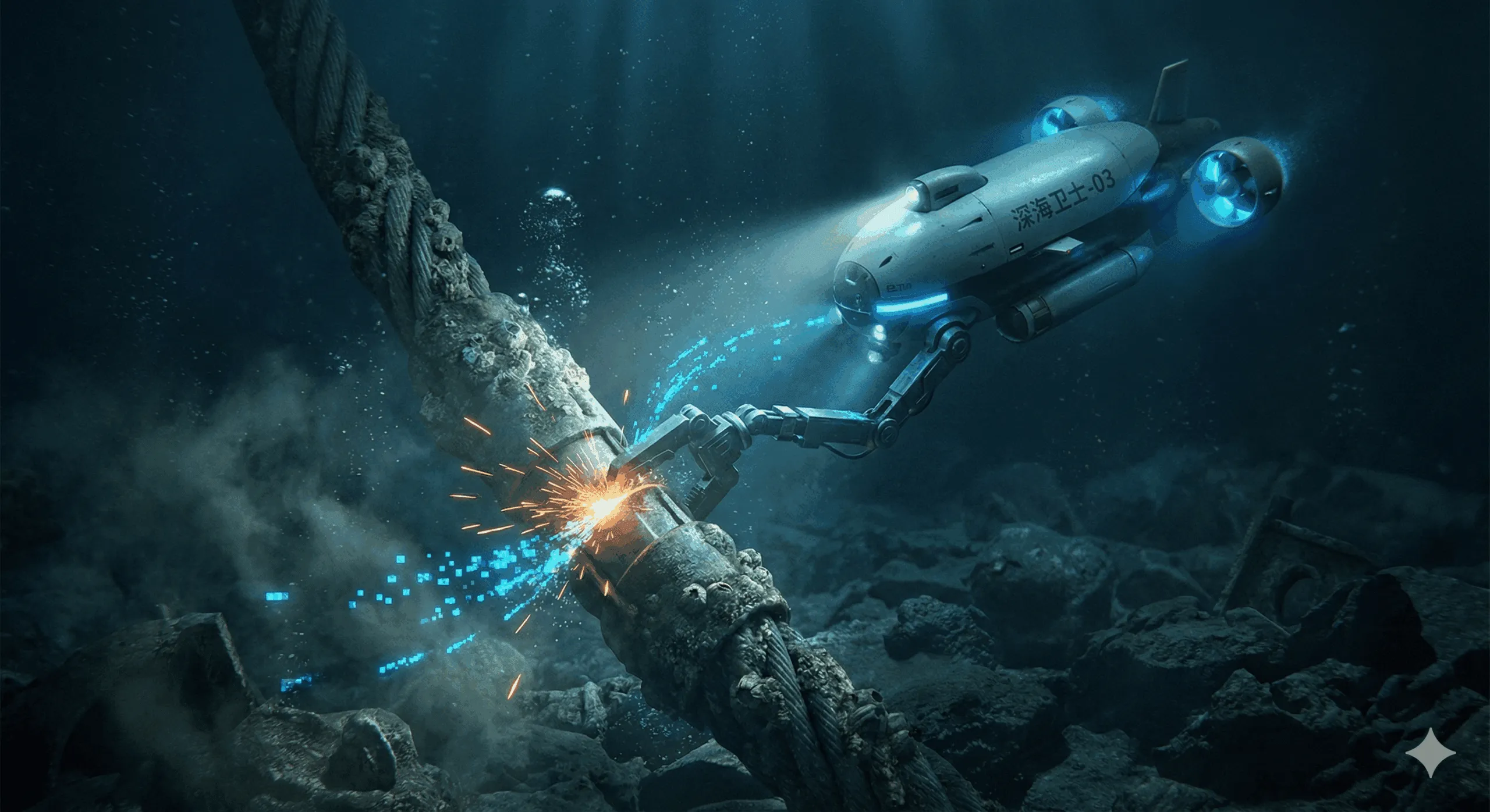 中国が研究を進める「深海4000メートル」でも動作可能な“海底ケーブル切断兵器”が示唆する迫りくるインターネット崩壊のシナリオ