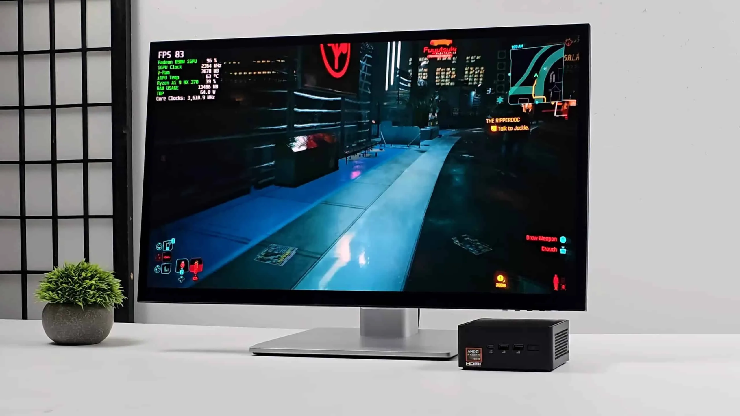 Ryzen AI 9 HX 370を搭載したミニPCが驚異のゲーム性能を発揮、AAAゲームの多くを1080p 60fpsで実行可能