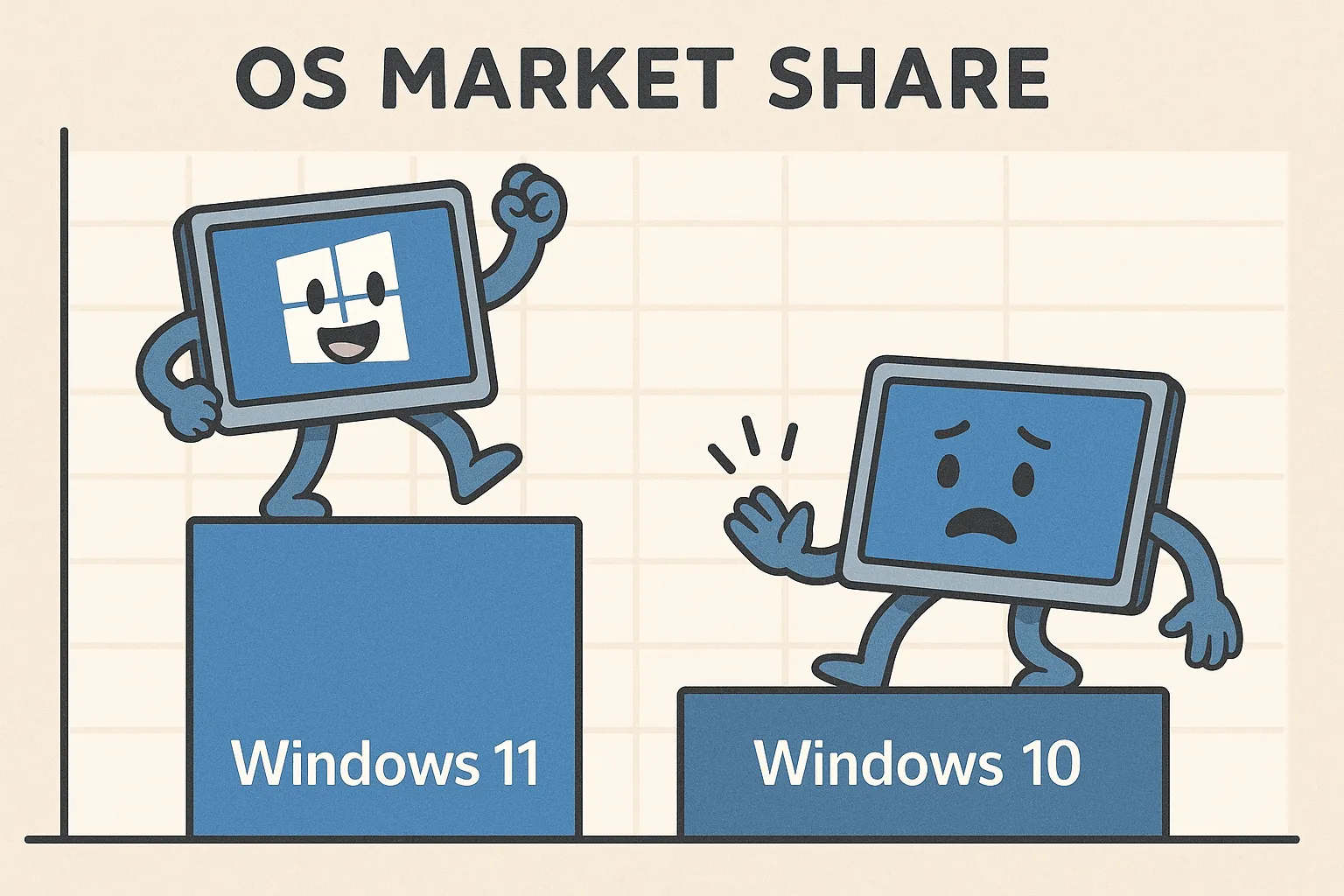 Windows 11、4年越しの王座交代。シェア逆転が示す「PC市場の新たな現実」とは